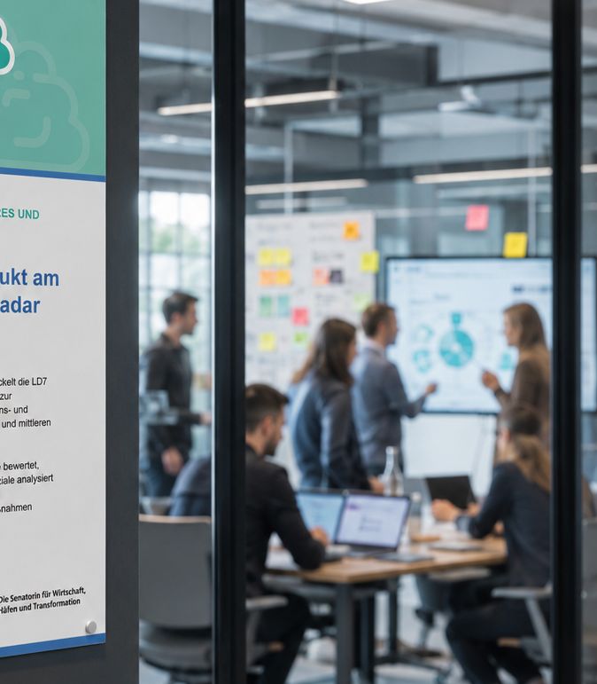 Workshop-Szene zum geförderten LD7 Innovationsprojekt