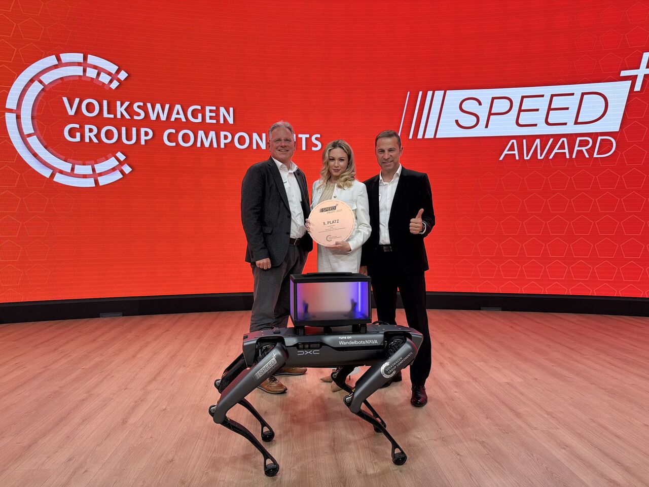 S.A.S.H.A. beim SPEED+ Award der Volkswagen Group Components