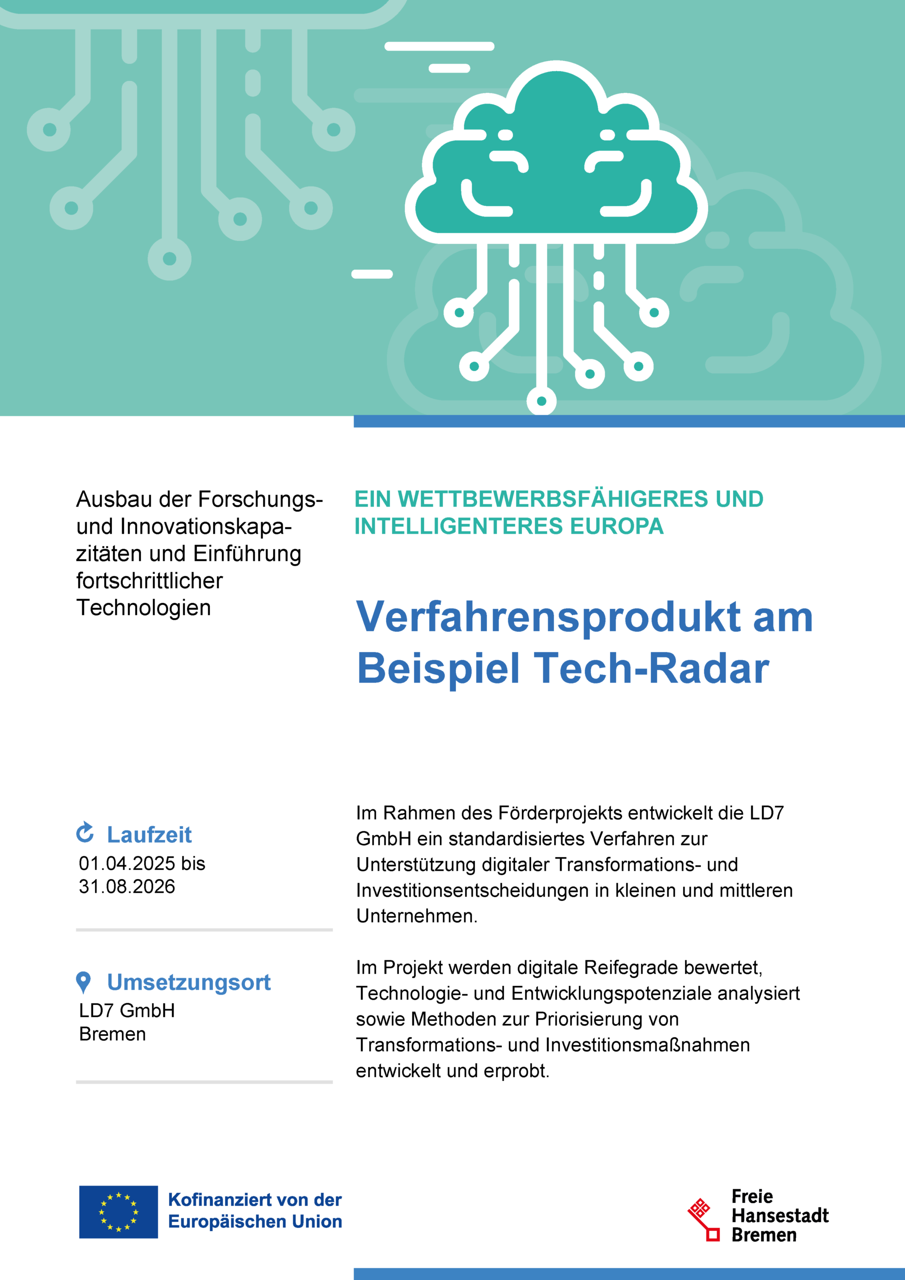 Projektsteckbrief des geförderten LD7 Tech-Radars
